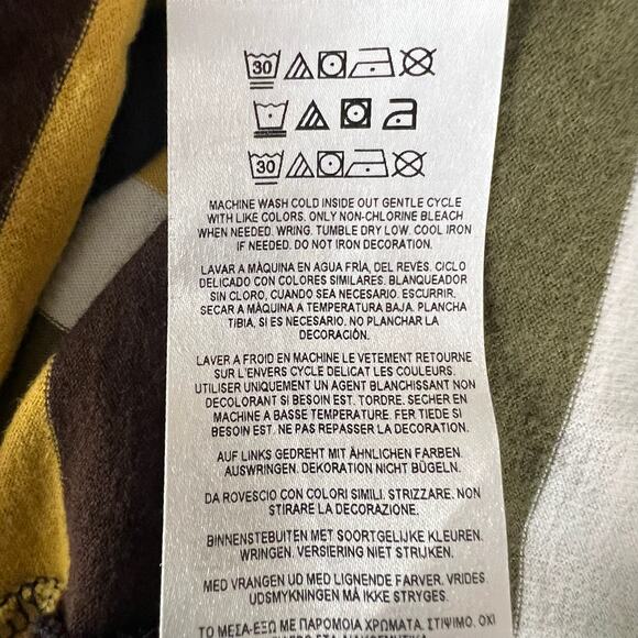 Vintage 90s Guess Jeans Striped Tee XS USA Made Unisex Streetwear Hip Hop Retro - Picture 10 of 10